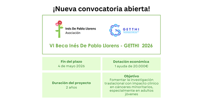 VI Beca Inés de Pablo LLorens